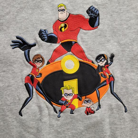 Vintage Disney Store The Incredibles Youth Pull Over Sweatshirt Unisex Medium - Picture 4 of 8